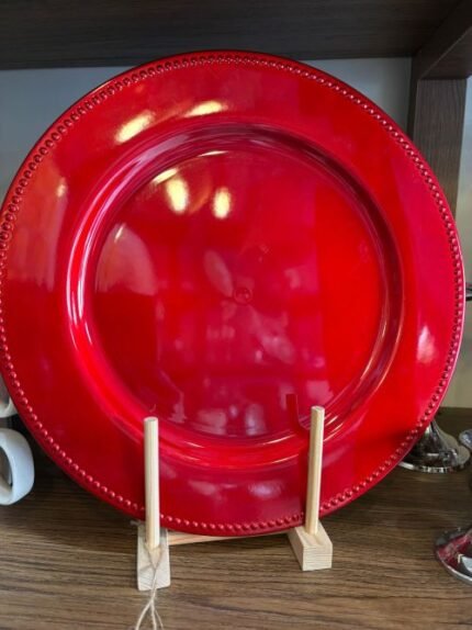 Plato de Sitio Rojo/Dorado