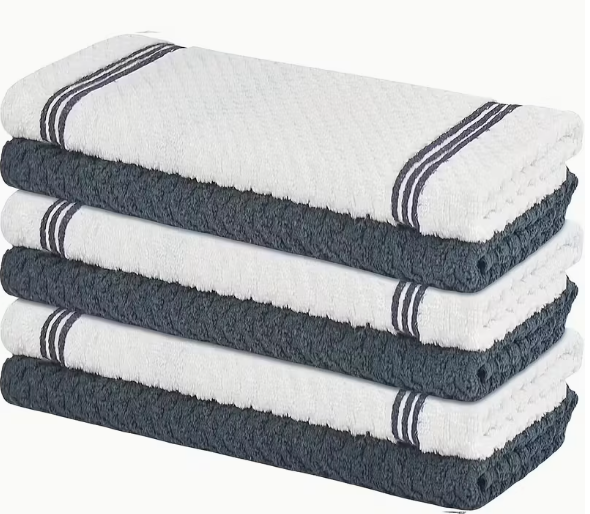 2273069ProductImg Paños de cocina Blancos rayas azules y Azules Lisos - Imagen 1