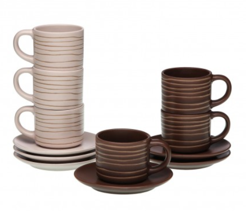 2283544ProductImg Juego de Cafe 6 Tazas c/ Plato Brownie - Imagen 1