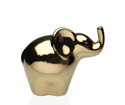 Figura de Ceràmica Elefante  Dorado M