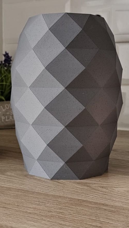 2304027ProductImg Jarron Gris Rombos - Imagen 1