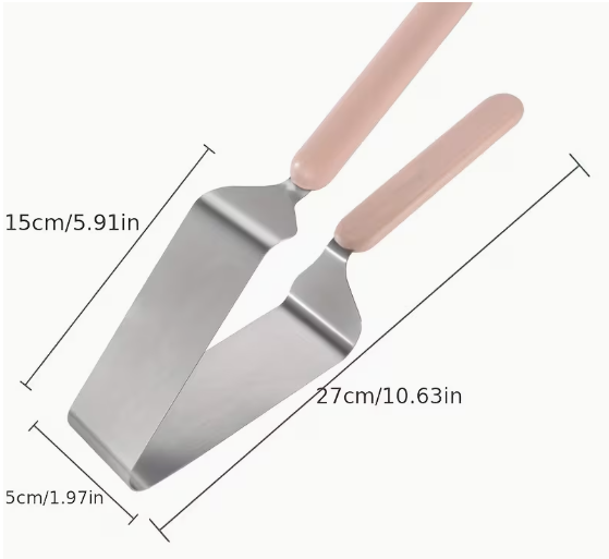 2320222ProductImg Cortador y Servidor de Pastel de Acero Inoxidable - Imagen 1