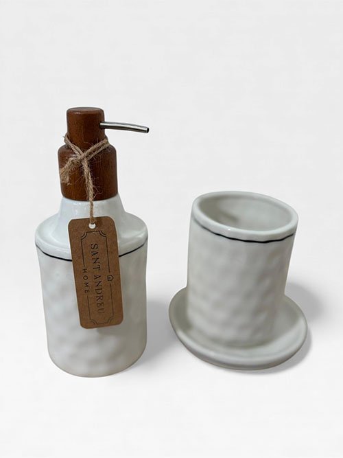 1557874ProductImg Set de Baño Gres Arauzo blanco roto - Imagen 1