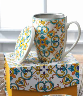 Taza Medicea C/ colador y caja