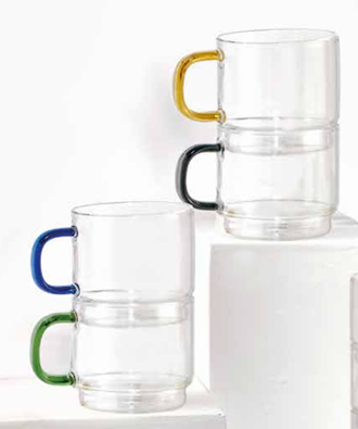 Tazas  Bridge  Borosilicato grande x4