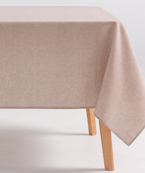 Epos Now product image 13671 Mantel Liso INDIRA Anti Beige 140x 300cm (25) - Imagen 1