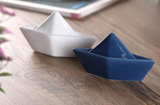 Epos Now product image 15526 Figura de Ceràmica Barco Azul/Blanco - Imagen 1