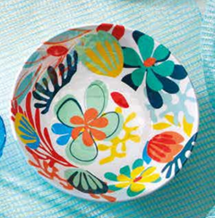 Ensaladera redonda Tahiti D27x9 cm Melamina