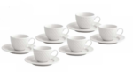 Tazas de Cafe  x 6 Burlesque Blanco Brandani - Imagen 2