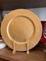 Plato de Sitio Rojo/Dorado - Imagen 2